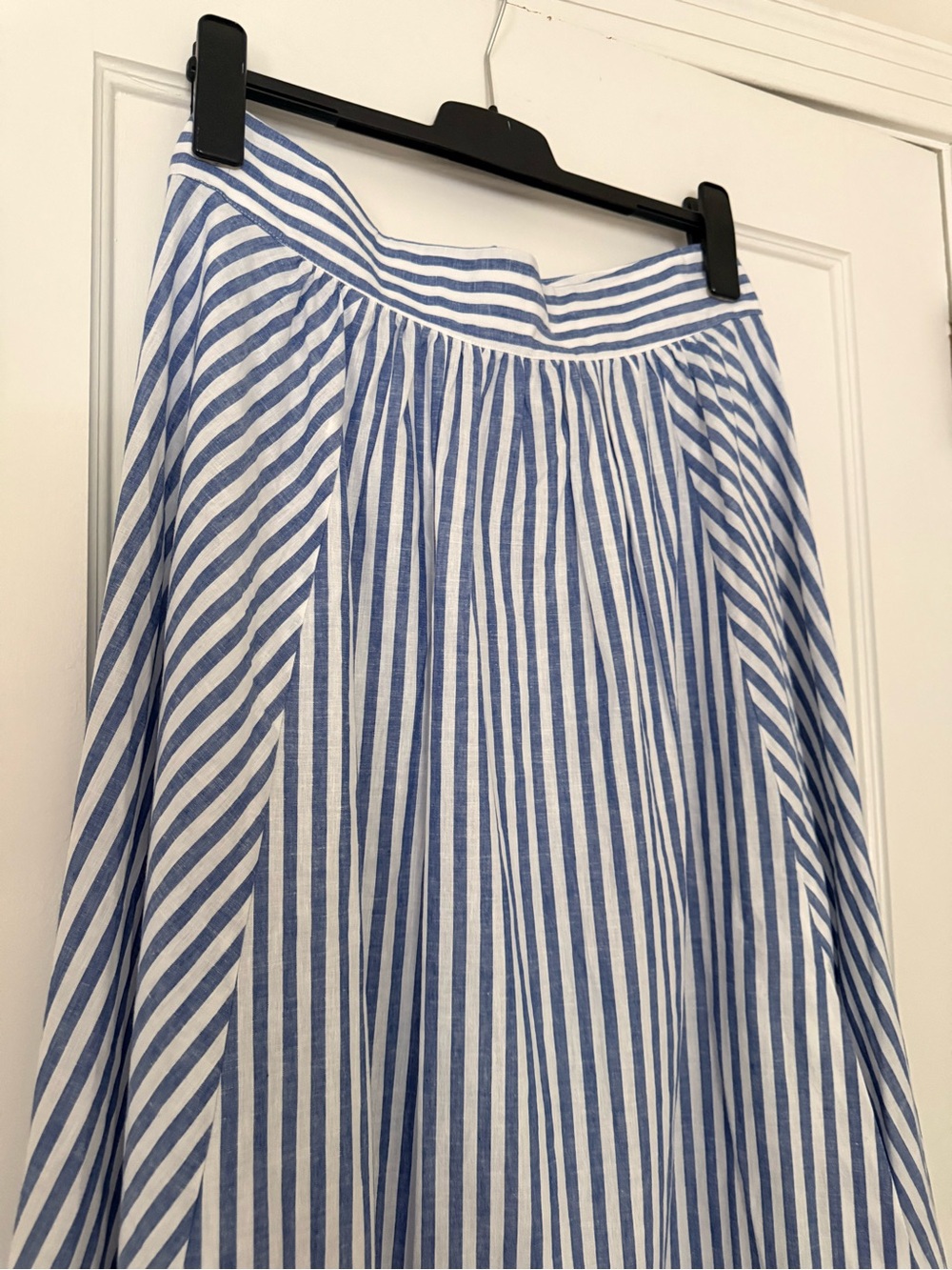 Sezane Arianne Maxi Skirt - Blue and White Striped - size US 8 - Picture 6 of 13